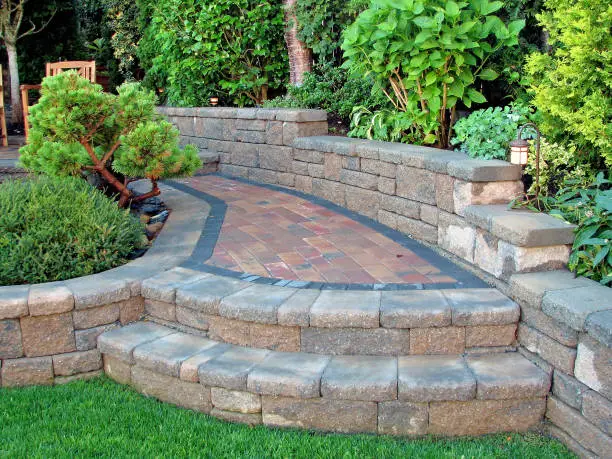 Hardscaping installation by Terraform Land Co.